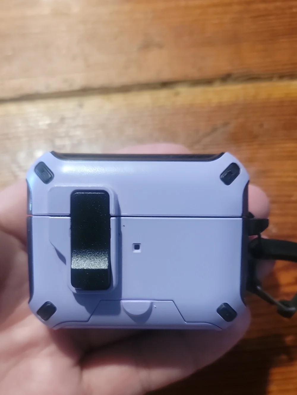 Apple Purple Protective Case for AirPods with Carabiner